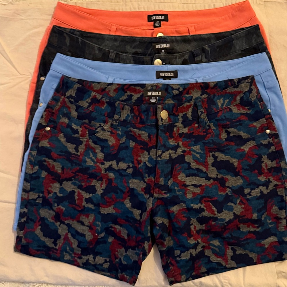 Steele shorts: set of colorful